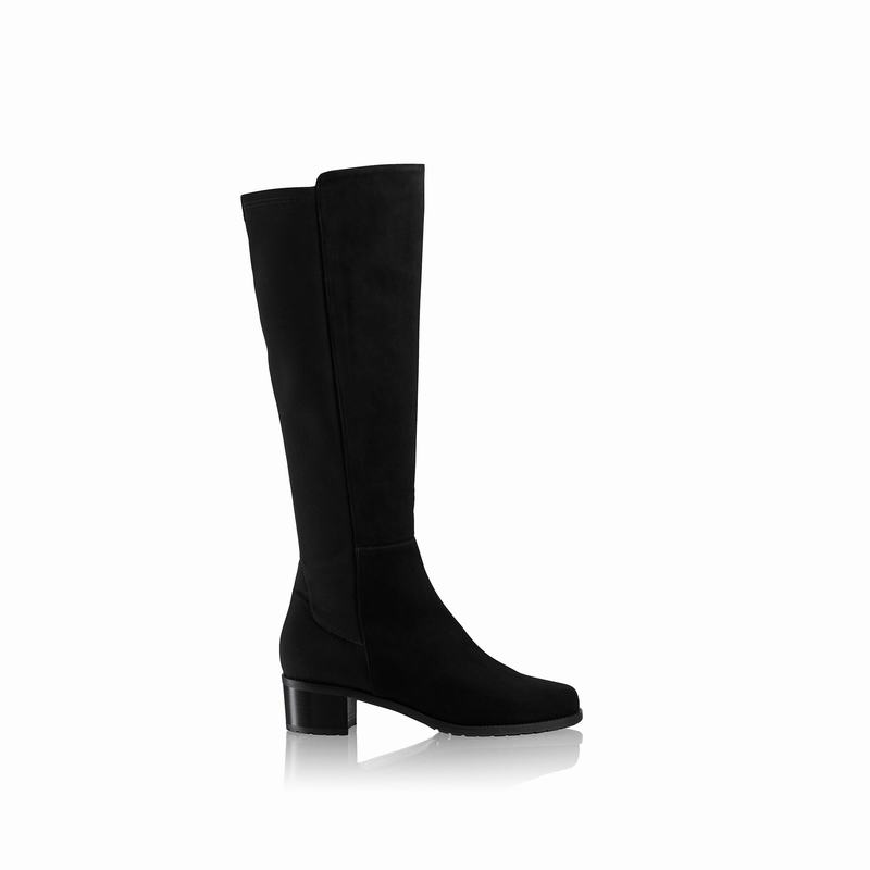 Russell & Bromley Demi Womens Knee Length Stretch Boots Black |XBQ2328UL|